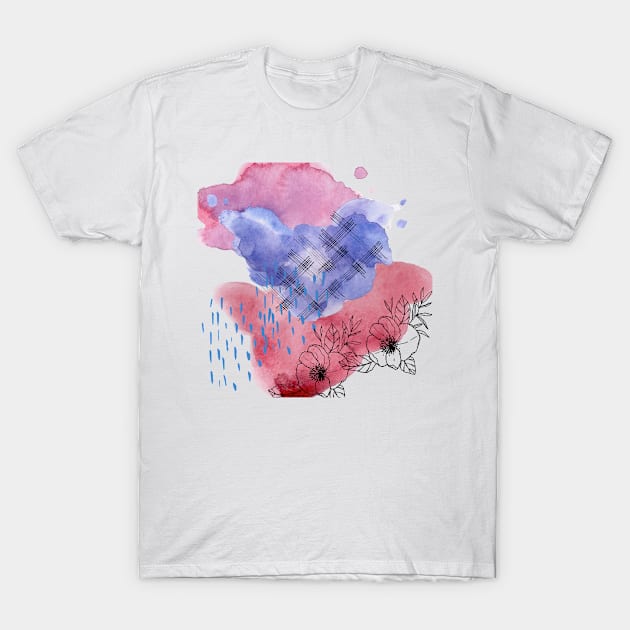 Abstract Watercolor T-Shirt by Rev Store